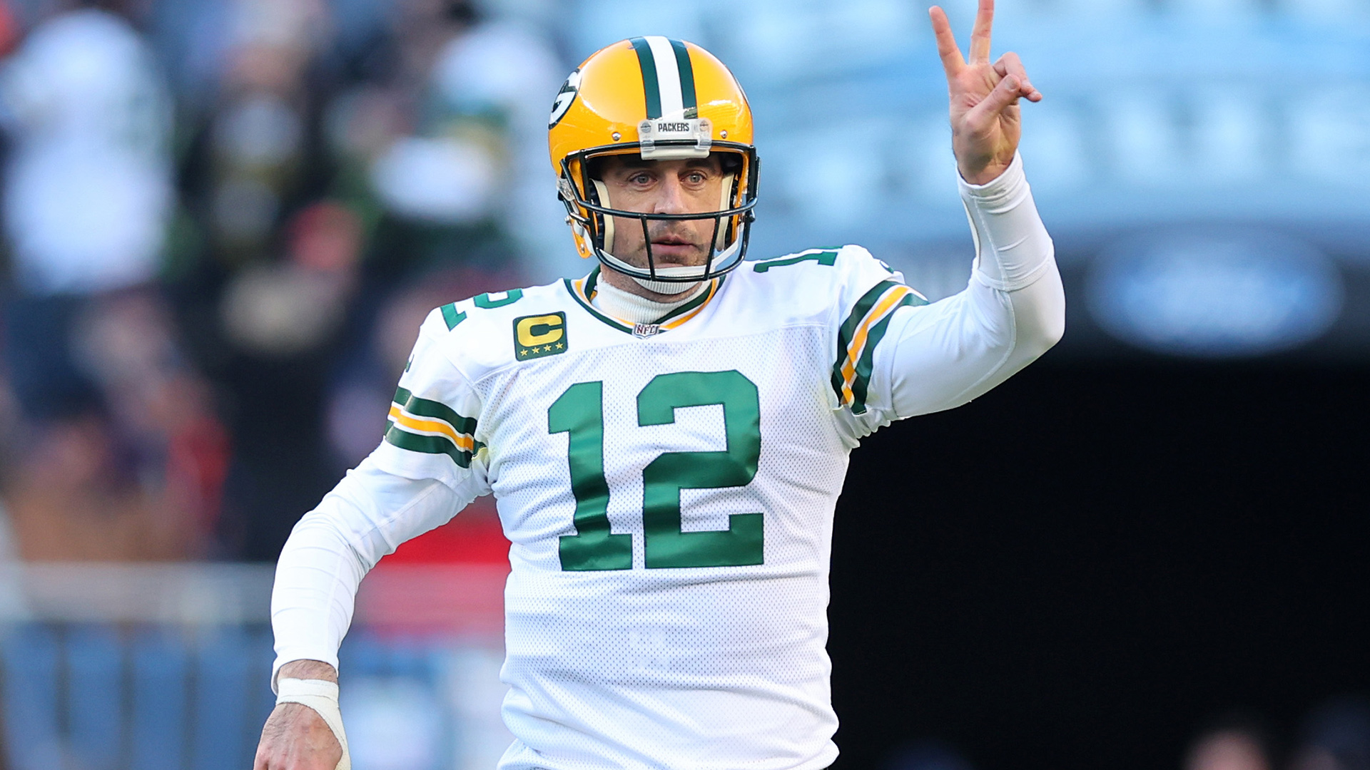 NFL, Tops, White Aaron Rodgers Packers Color Rush Jersey