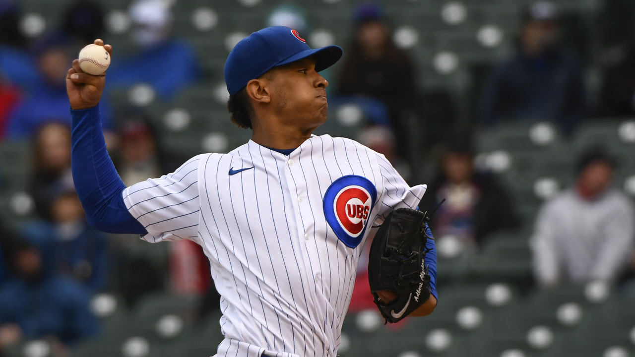 Adbert Alzolay of the Chicago Cubs reacts with a fist pump and a News  Photo - Getty Images