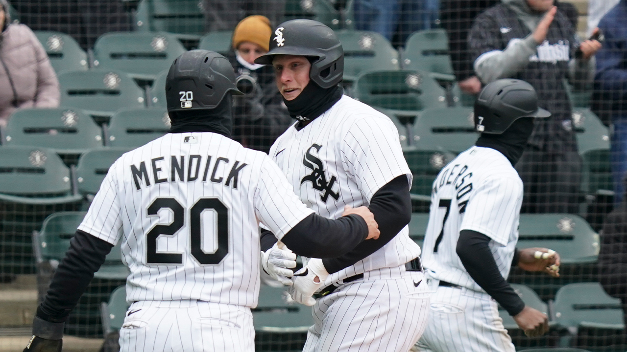 Andrew Vaughn of the Chicago White Sox hits a walk-off three run home  News Photo - Getty Images