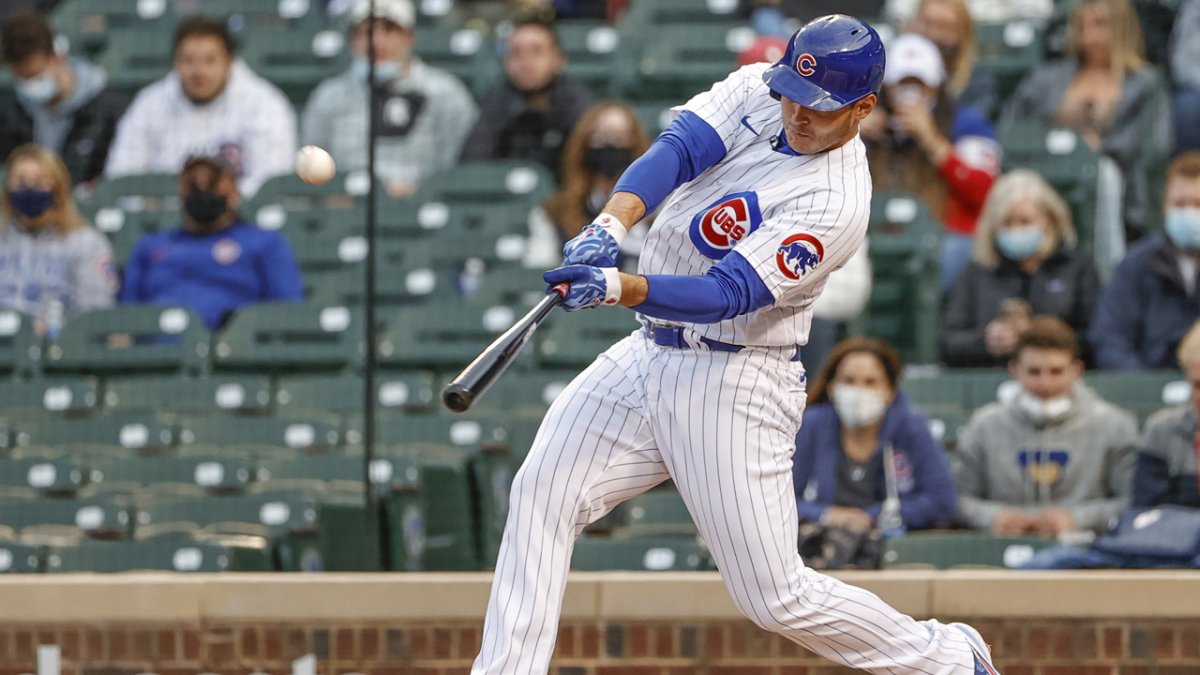 Anthony Rizzo leaves the Cubs game Saturday with back tightness