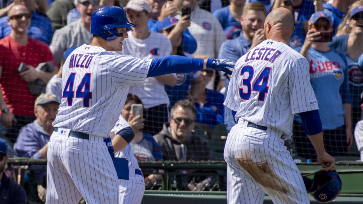 LOOK: Anthony Rizzo arrives at game wearing Jon Lester's Cubs