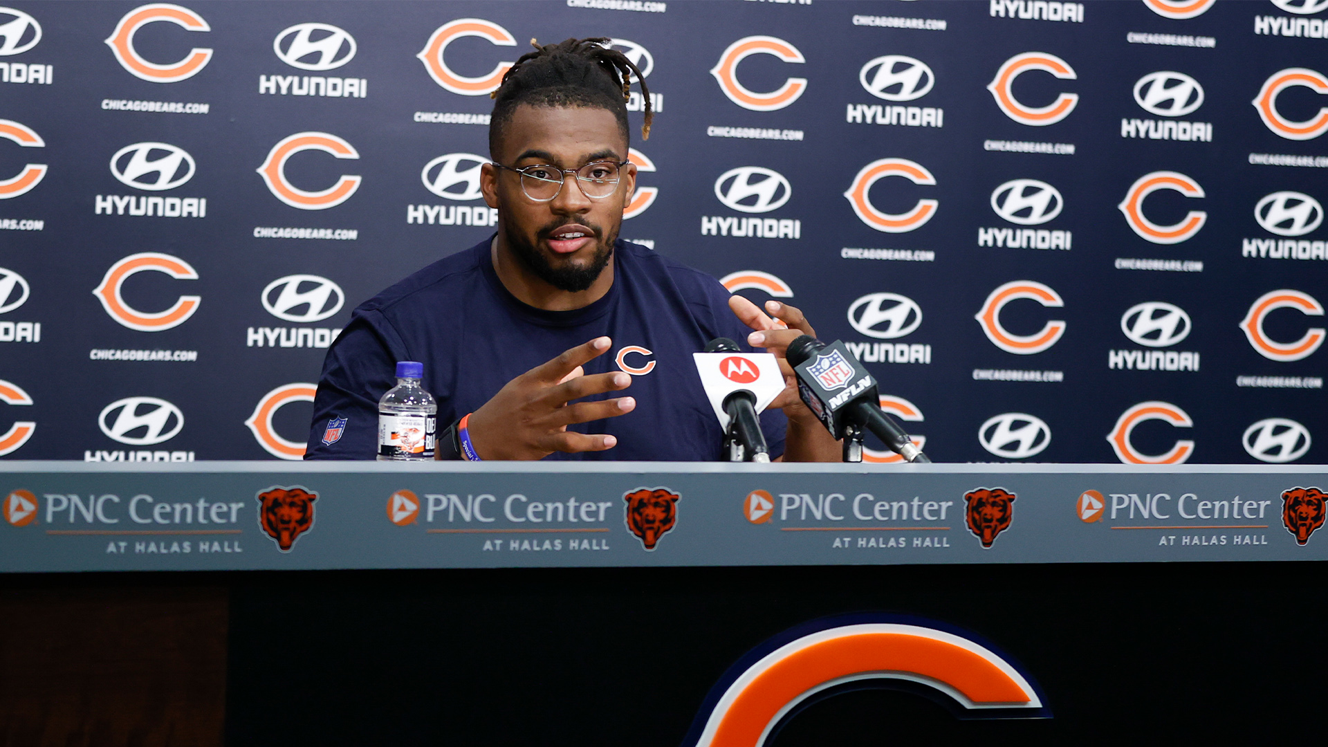 Bears' Braxton Jones on playing with starting o-line: It's been