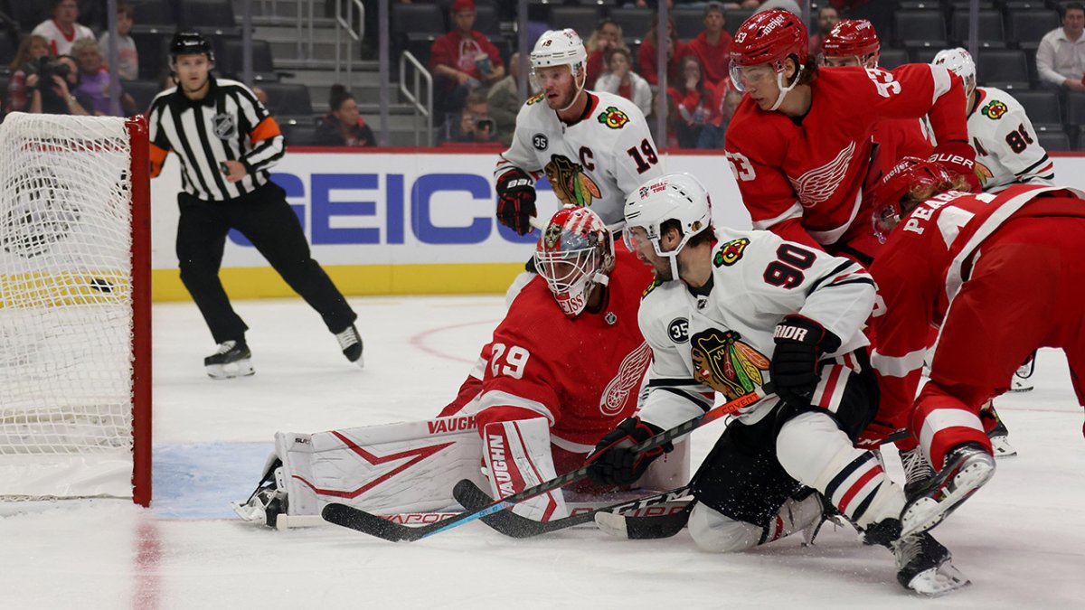 Connor Bedard, Blackhawks get another crack at Red Wings in preseason - On  Tap Sports Net