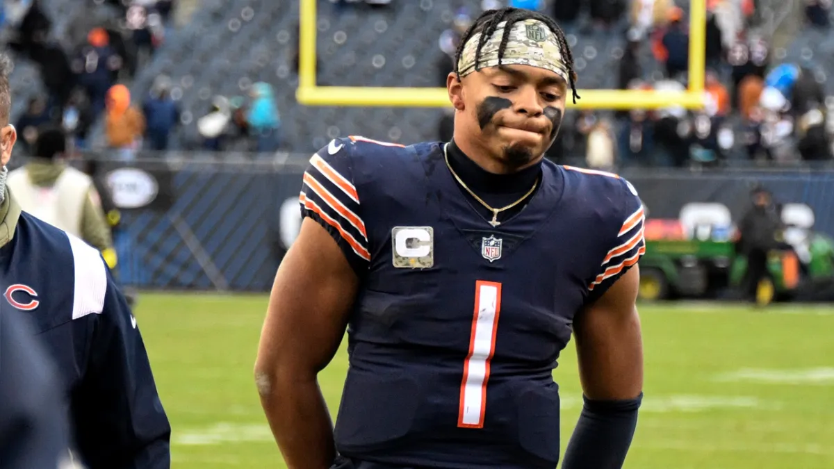 Justin Fields Cost Bears Game With Late Pick Six 