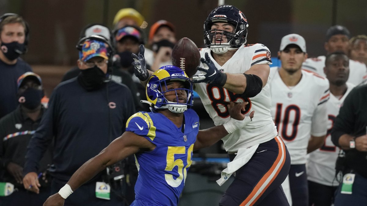 Bears' Cole Kmet executes well-timed group touchdown celebration – NBC  Sports Chicago