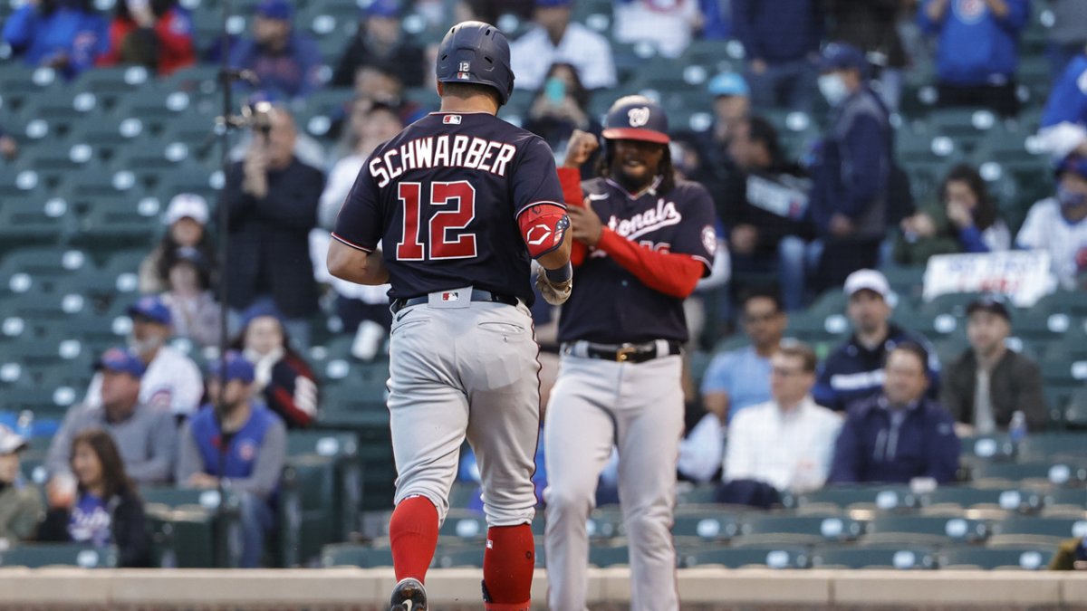Kyle Schwarber homers vs. Cubs, 05/17/2021
