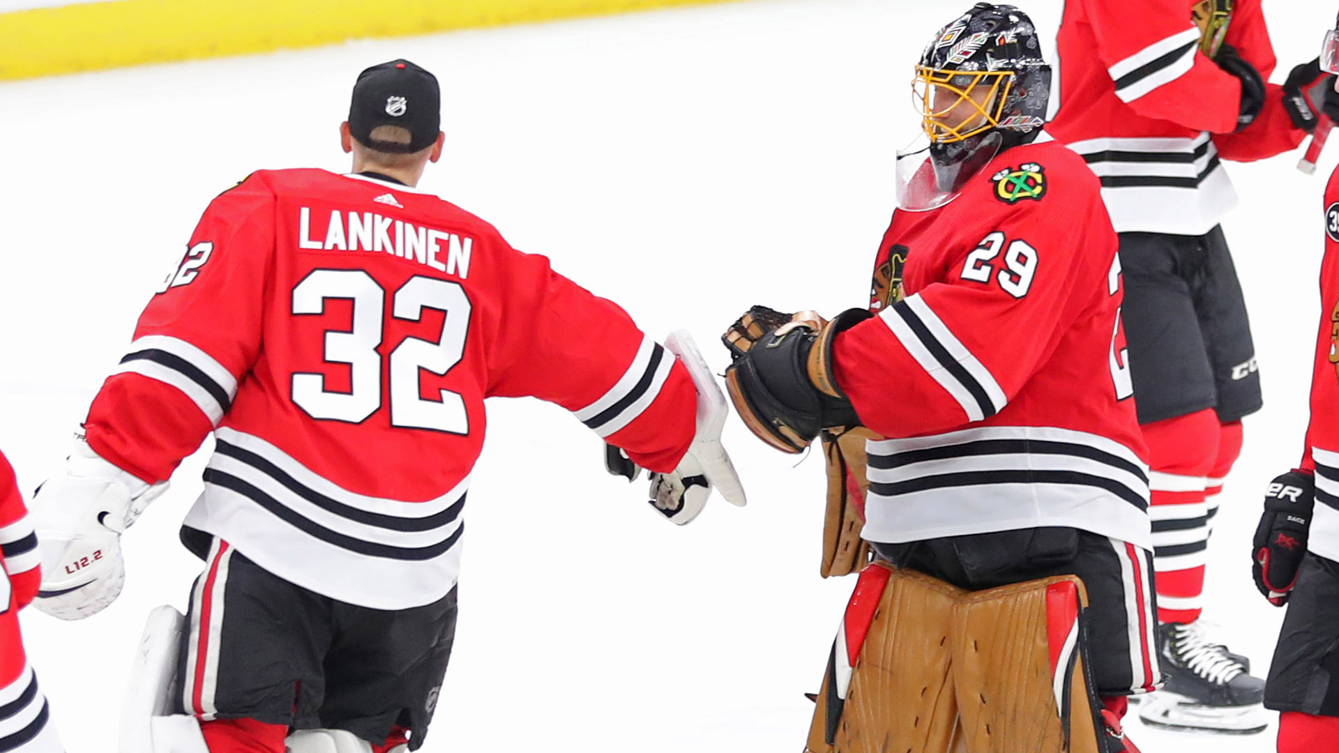 Blackhawks goalies Kevin Lankinen, Marc-Andre Fleury have become more than  partners - Chicago Sun-Times
