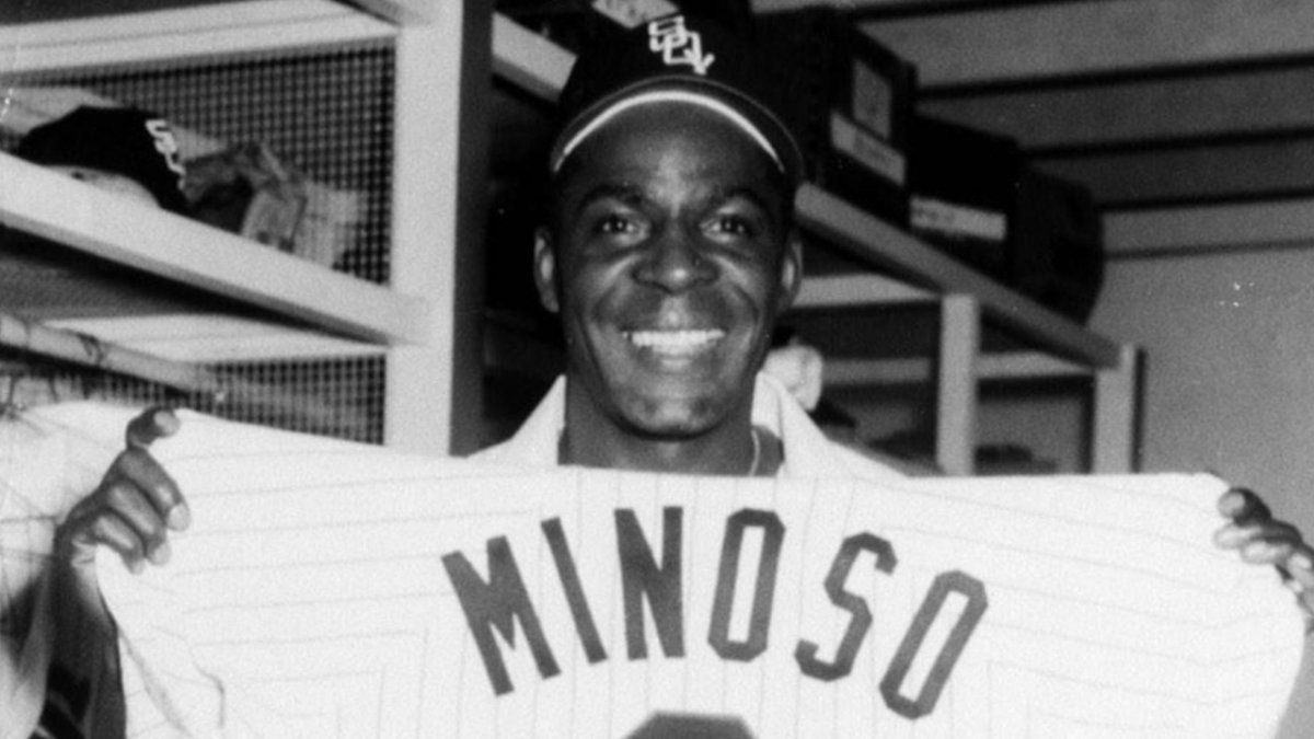 Big & Tall Men's Minnie Minoso Chicago White Sox Authentic White