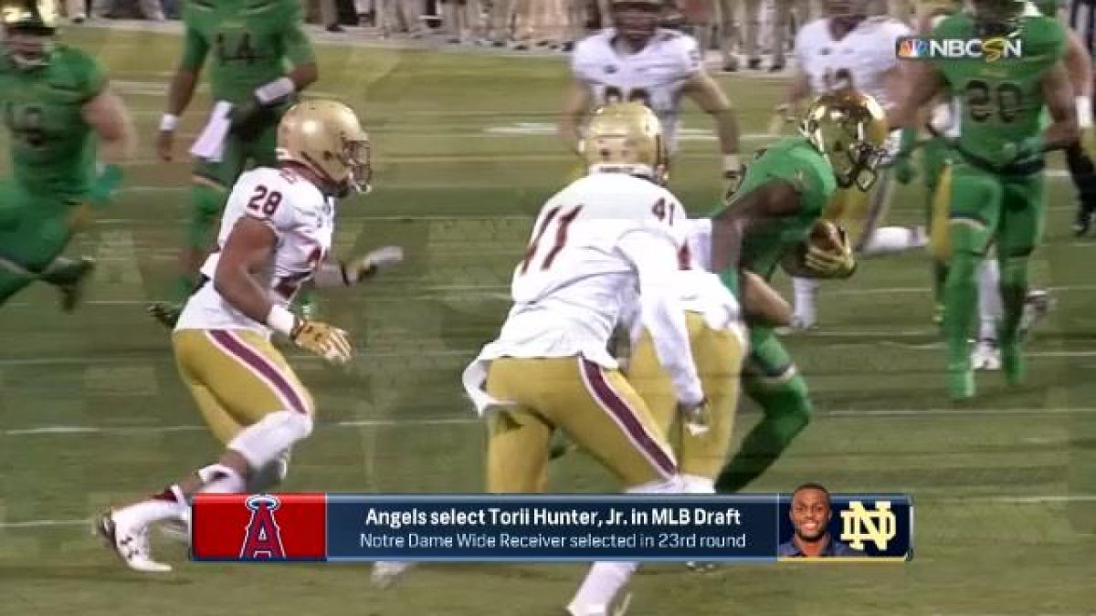 Angels draft Notre Dame's Torii Hunter Jr. – NBC Sports Chicago