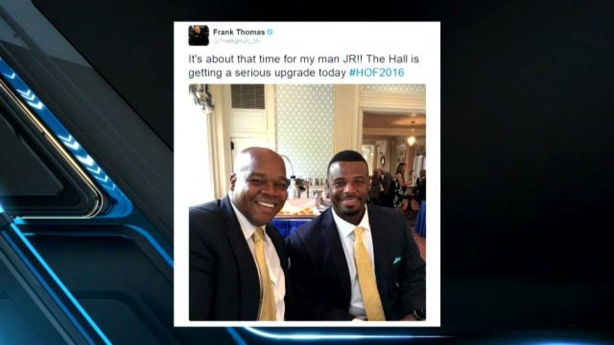 Ken Griffey Jr. finished his Hall of Fame speech in most fitting