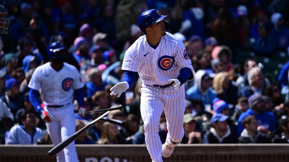 Cubs' Seiya Suzuki crushes first career home run vs. Brewers – NBC Sports  Chicago