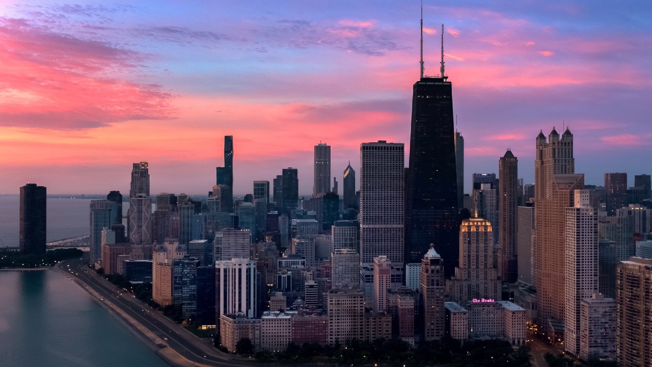 Skyline Chicago Cubs White Sox Bears Bulls Blackhawks City