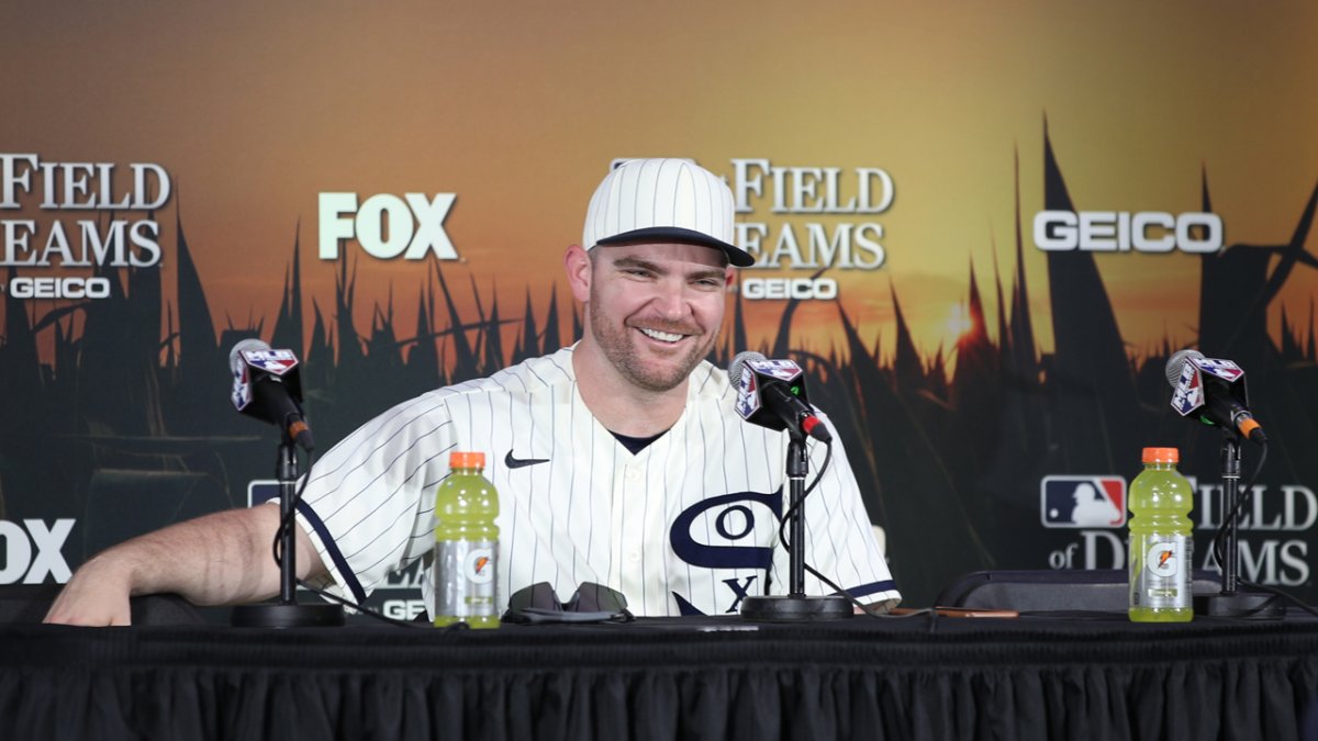 Liam Hendriks enjoying Field of Dreams atmosphere