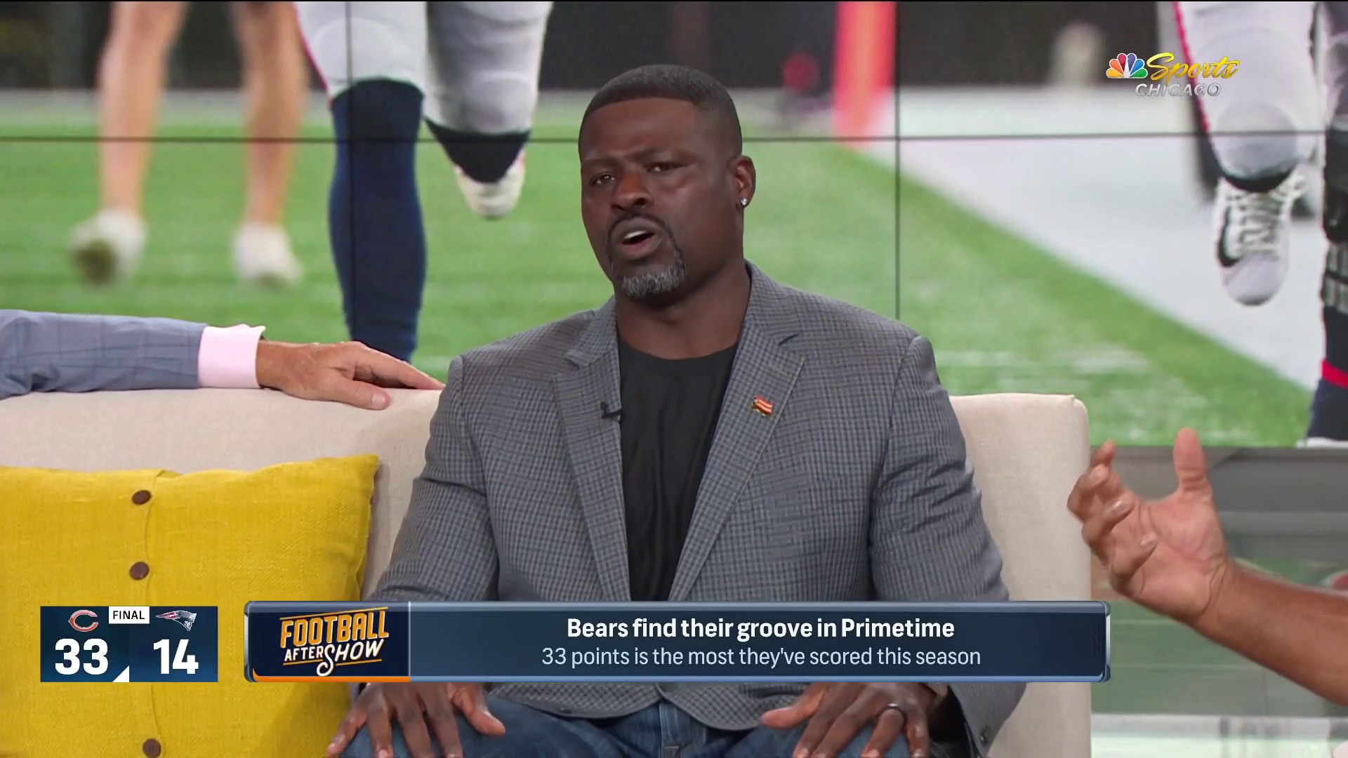 Former Bears DE Alex Brown standing out on NBC Sports Chicago's 'Football  Aftershow' - Chicago Sun-Times