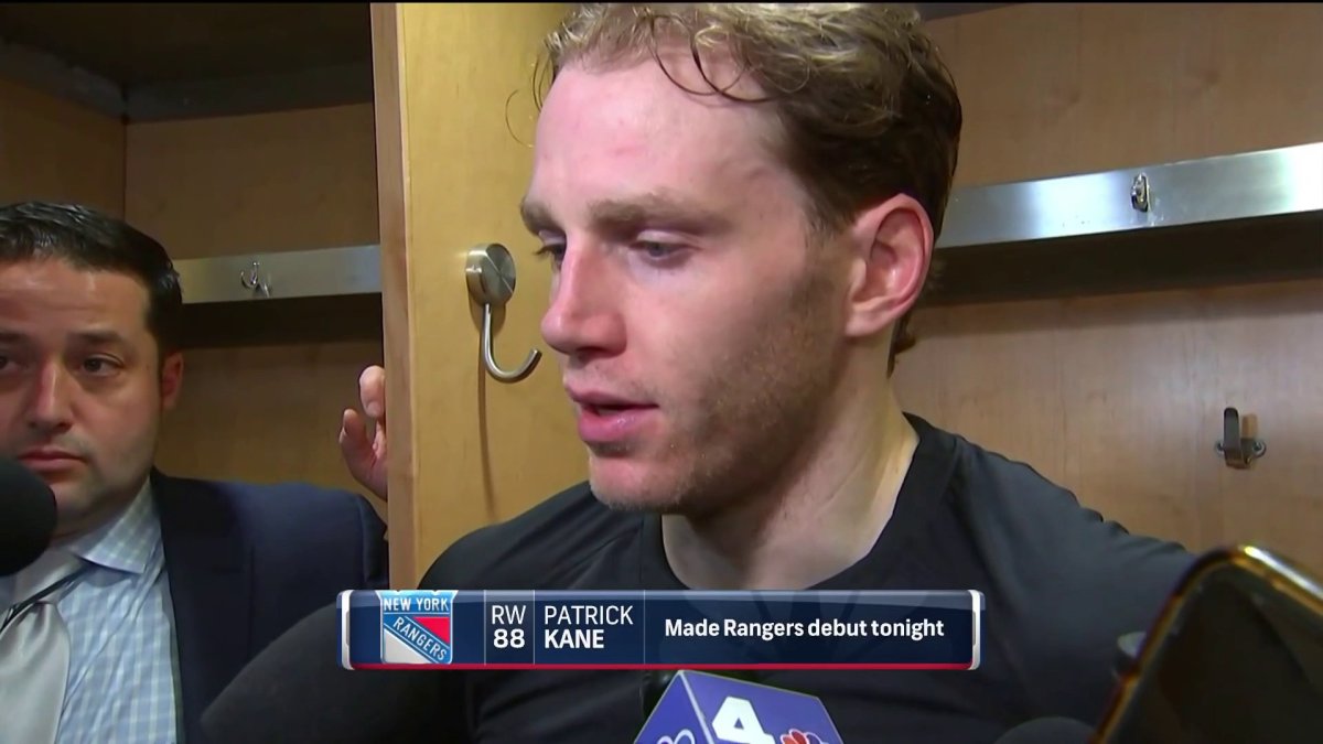 New York Rangers fizzle out in Patrick Kane debut