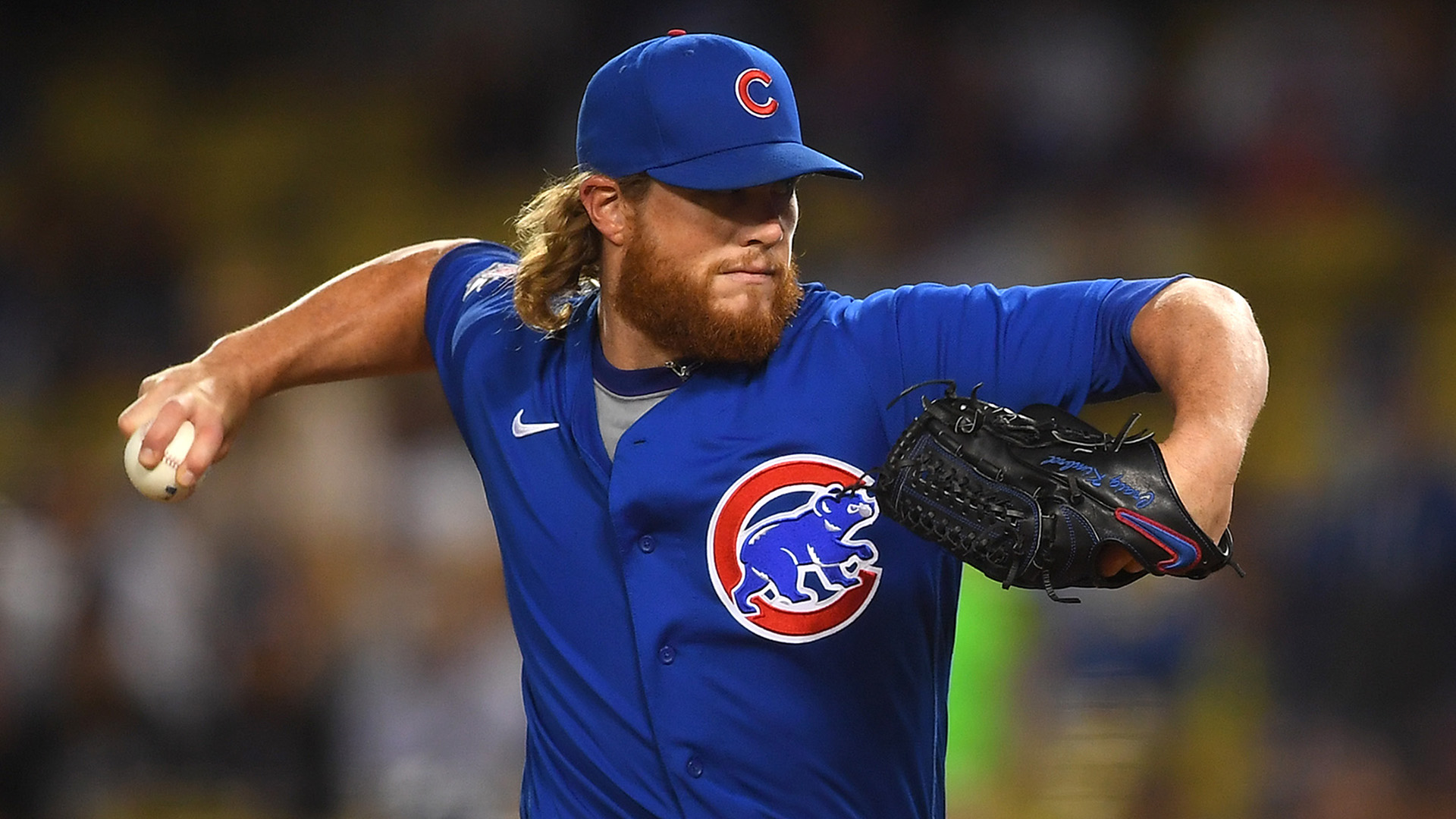 Chicago, United States. 07th July, 2021. Chicago Cubs relief pitcher Craig  Kimbrel (46) pitches against the Philadelphia Phillies during the ninth  inning at Wrigley Field in Chicago on Wednesday, July 7, 2021.