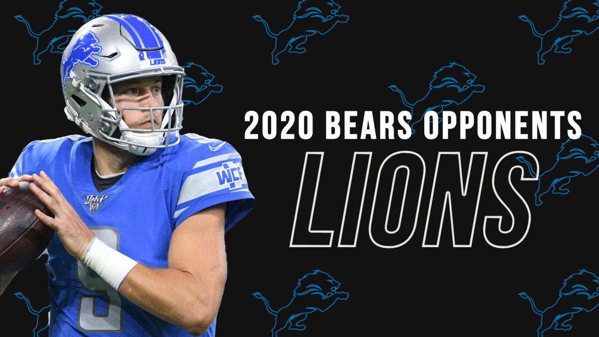 Bears 2020 Schedule: Matt Patricia's Detroit Lions to host season opener –  NBC Sports Chicago