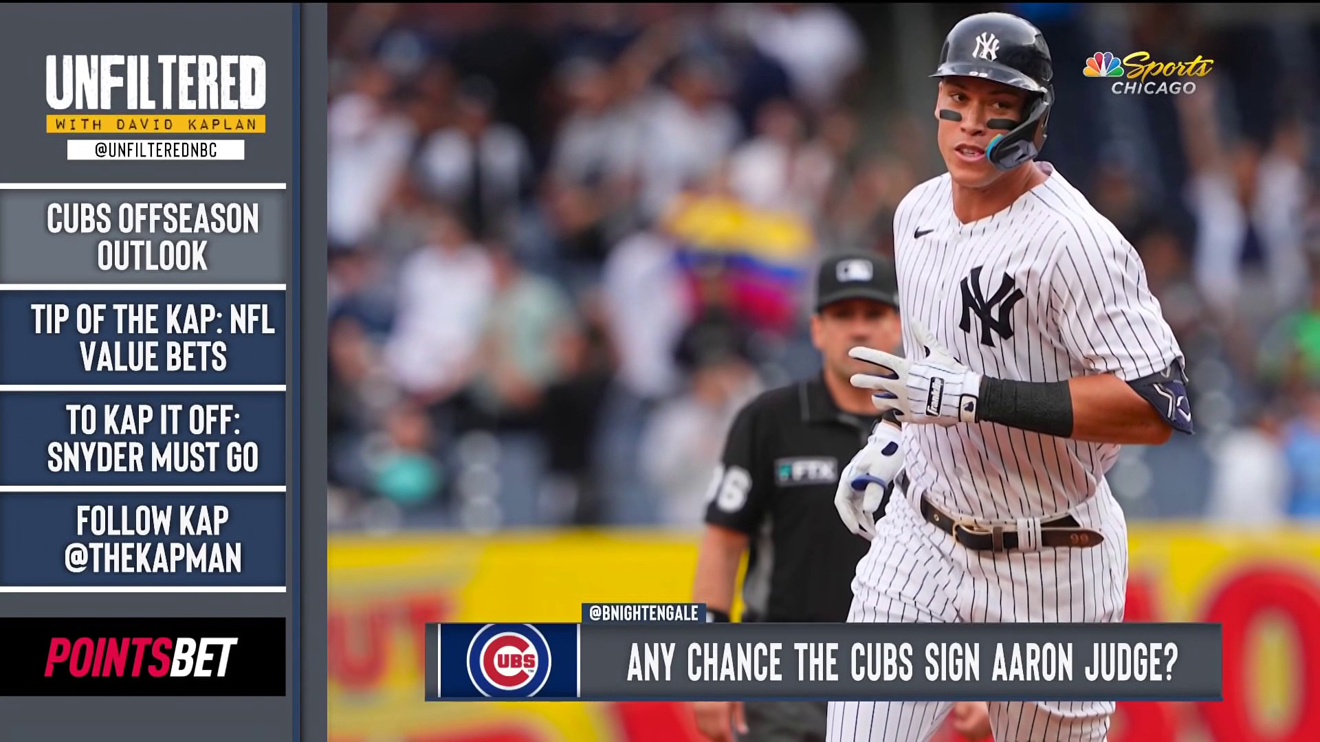 Bob Nightengale believes Cubs will engage in talks with Aaron Judge – NBC  Sports Chicago