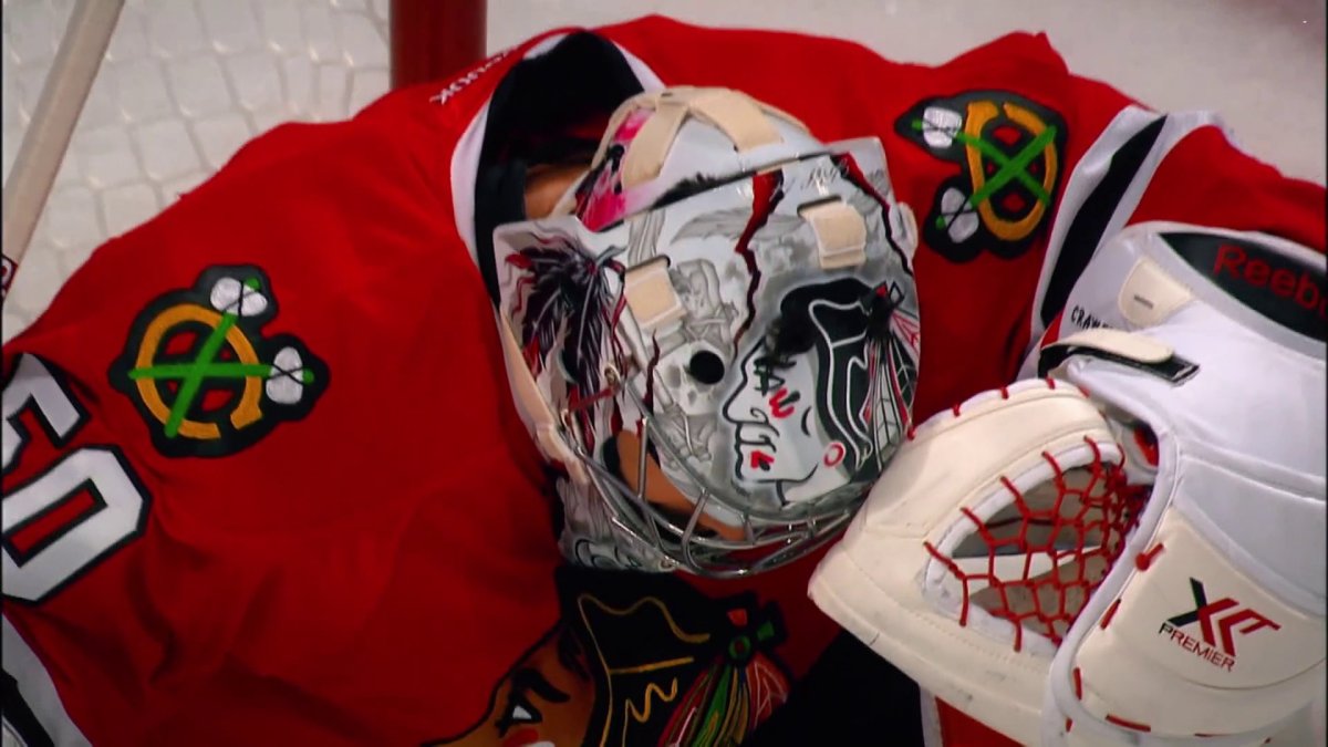 Blackhawks' Crawford stands against smaller goalie pads - NBC Sports