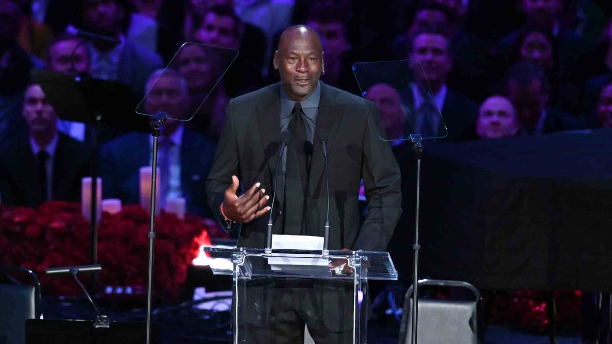 Watch Michael Jordan's speech at Kobe Bryant's memorial service