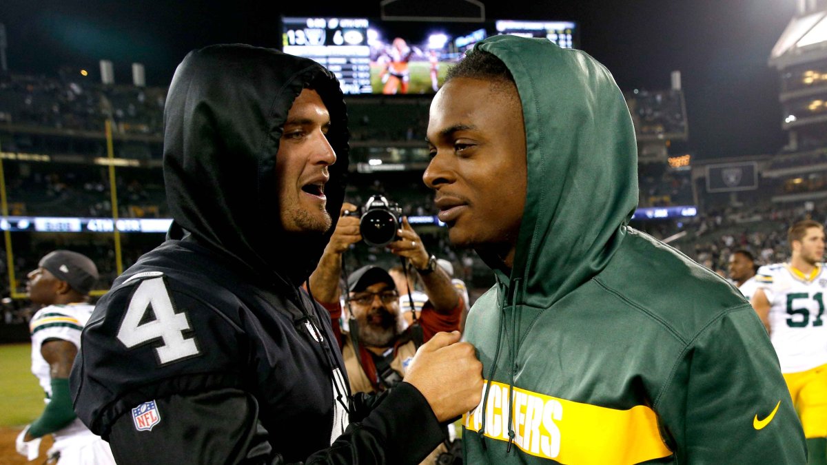 Davante Adams Q&A: Raiders WR talks Derek Carr, Aaron Rodgers