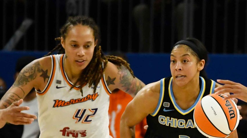 WNBA honours Brittney Griner with BG 42 decal on all team courts