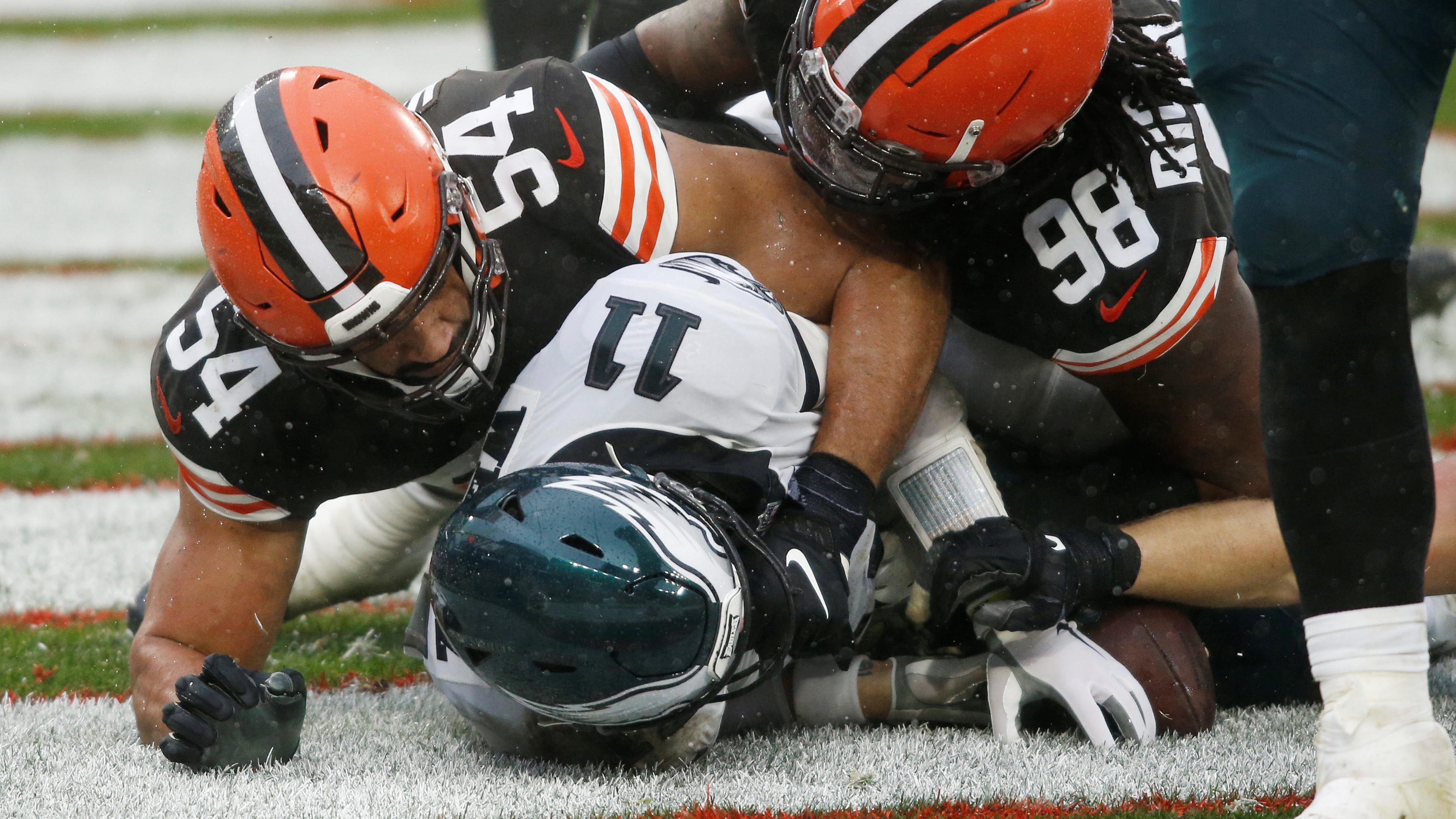 Bears have to separate safeties on sideline after touchdown, one benched -  NBC Sports