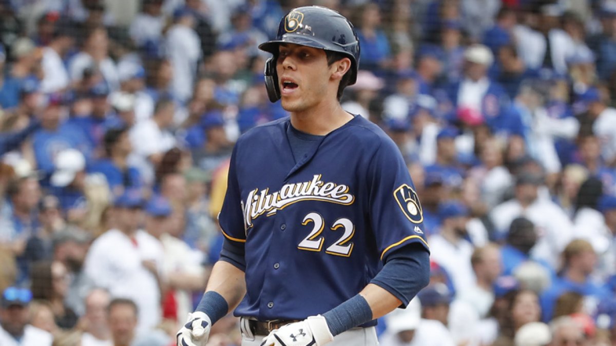 Talking Bats Christian Yelich and Cody Bellinger