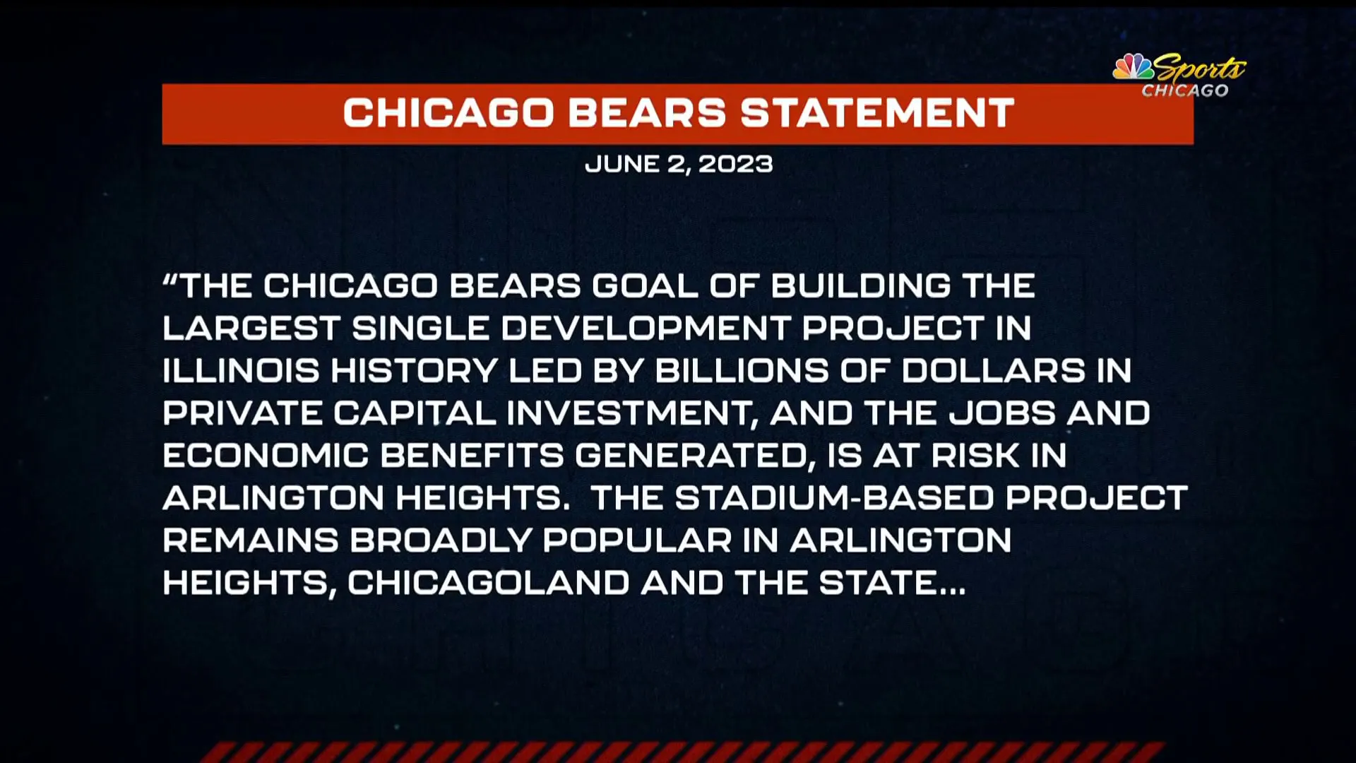 What the Chicago Bears Can Learn About Arlington Heights From SoFi Stadium  – NBC Chicago