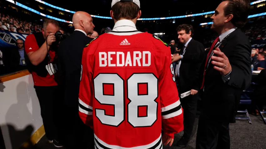 HOT!!! Welcome Connor Bedard Chicago Blackhawks Name Number 2023 Player T  Shirt