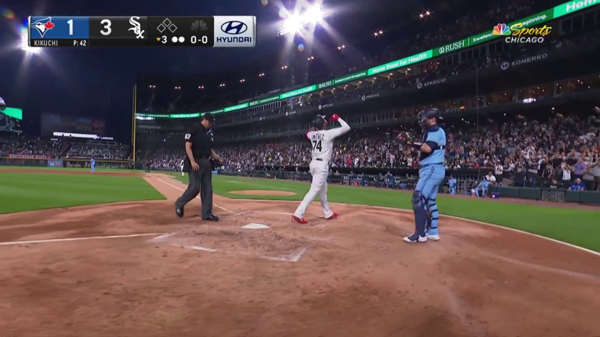 Watch: White Sox' Eloy Jiménez 3rd inning home run vs. Angels