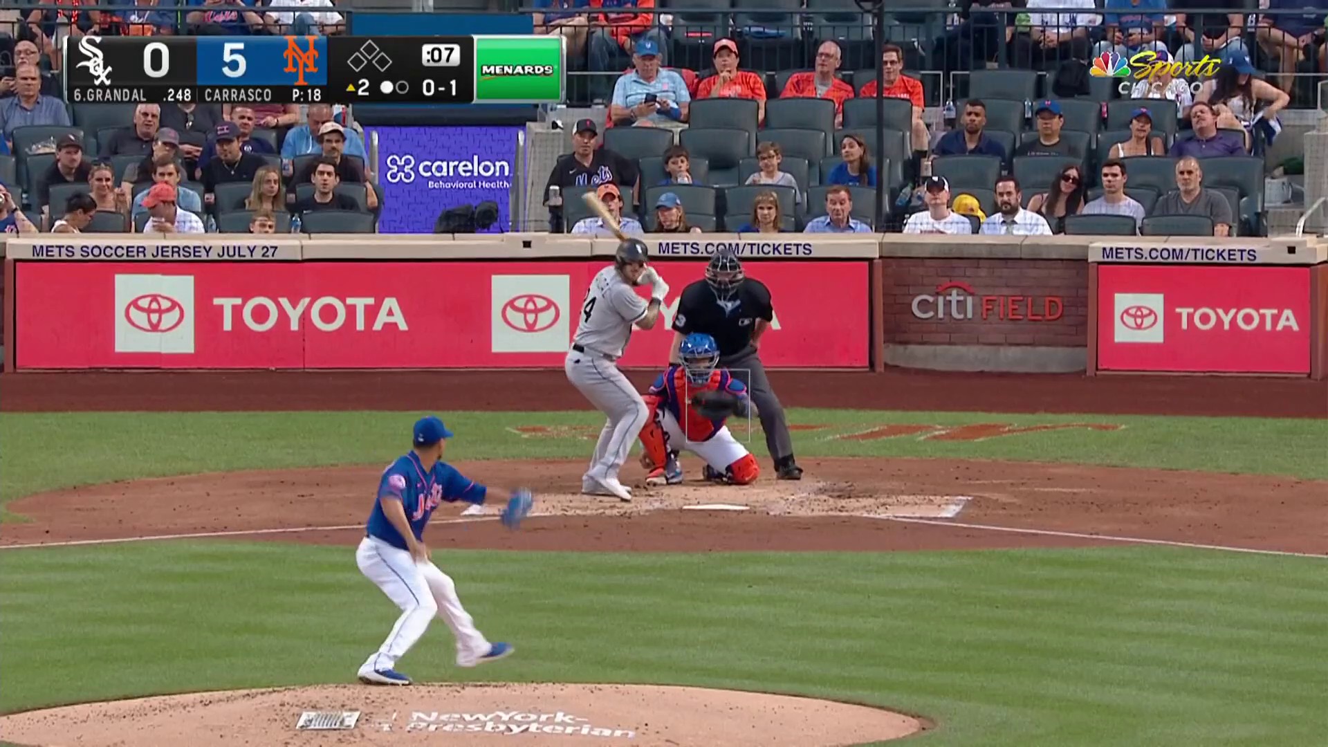 Yasmani Grandal home run vs. Mets makes game 6-1 – NBC Sports Chicago