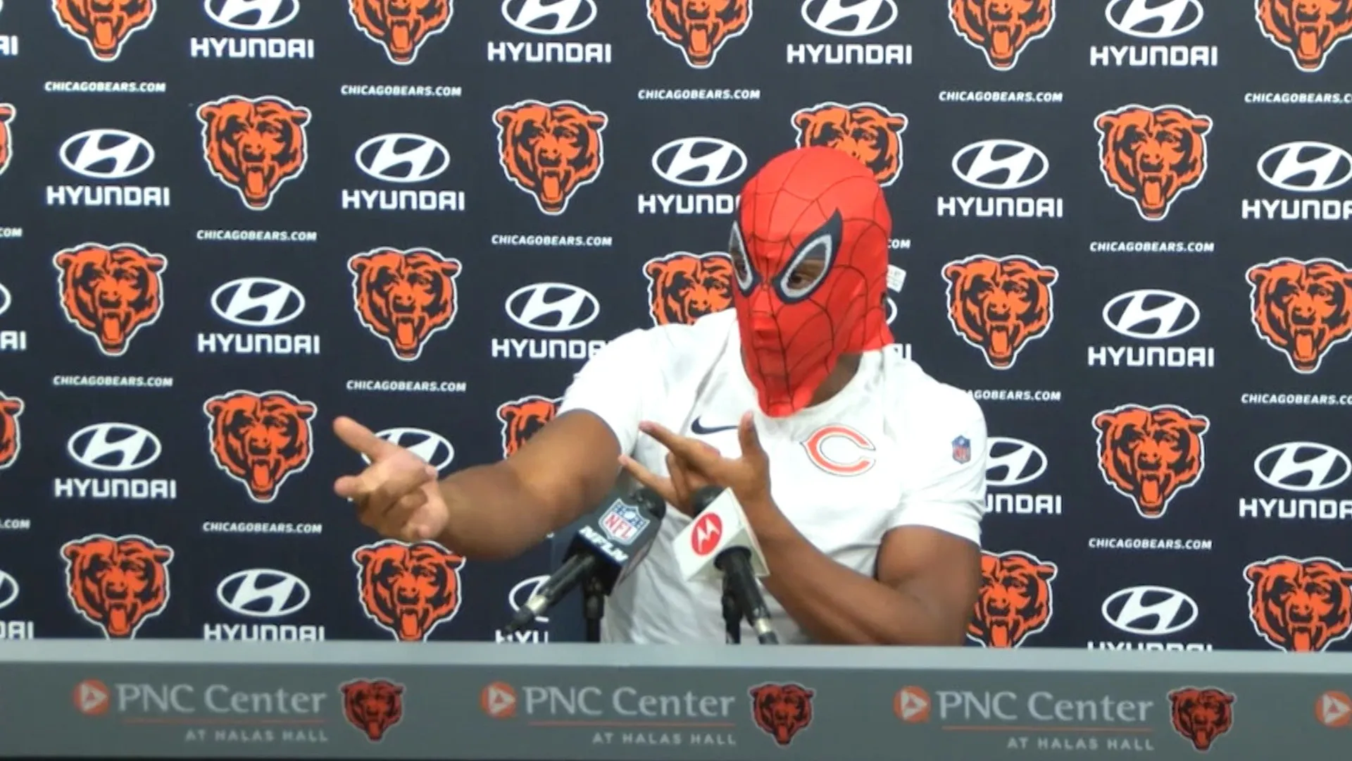 Bears' Kyler Gordon wore a Spiderman mask to Q&A – NBC Sports Chicago