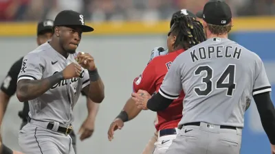 WATCH: White Sox and Guardians fight again – NBC Sports Chicago