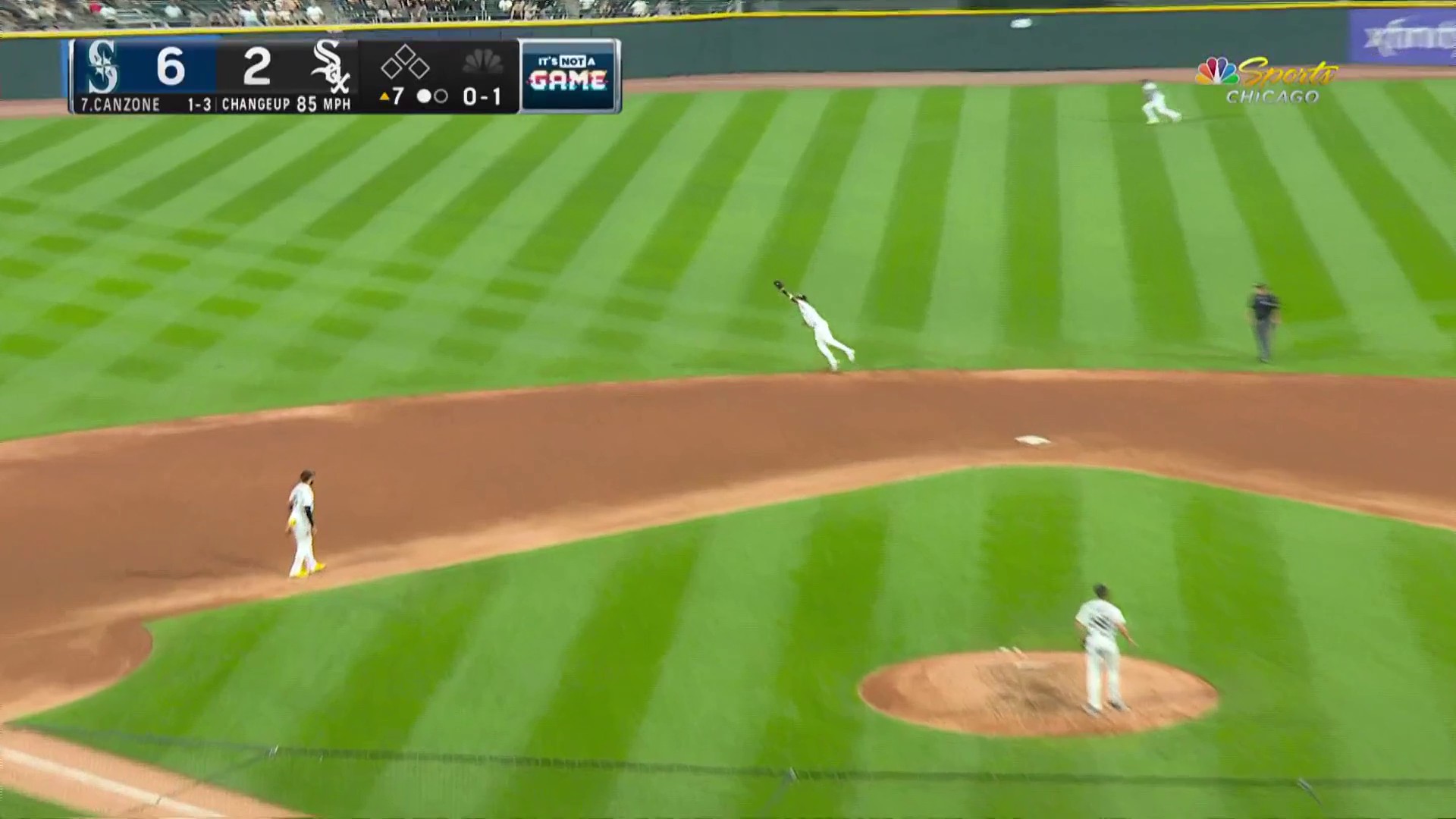 Elvis Andrus homers at T-Mobile Park