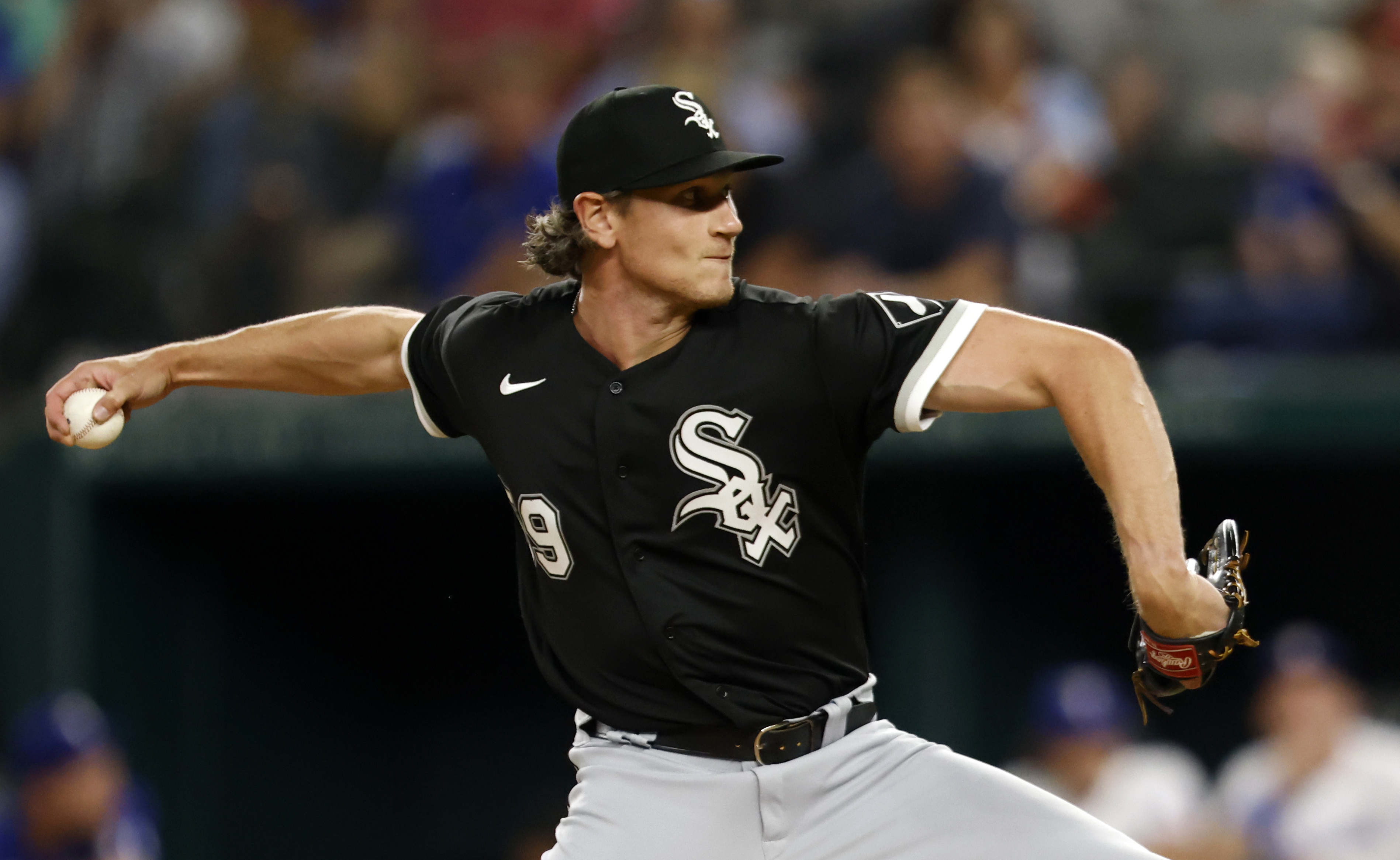 Declan Cronin of the Chicago White Sox throws a pitch on his MLB