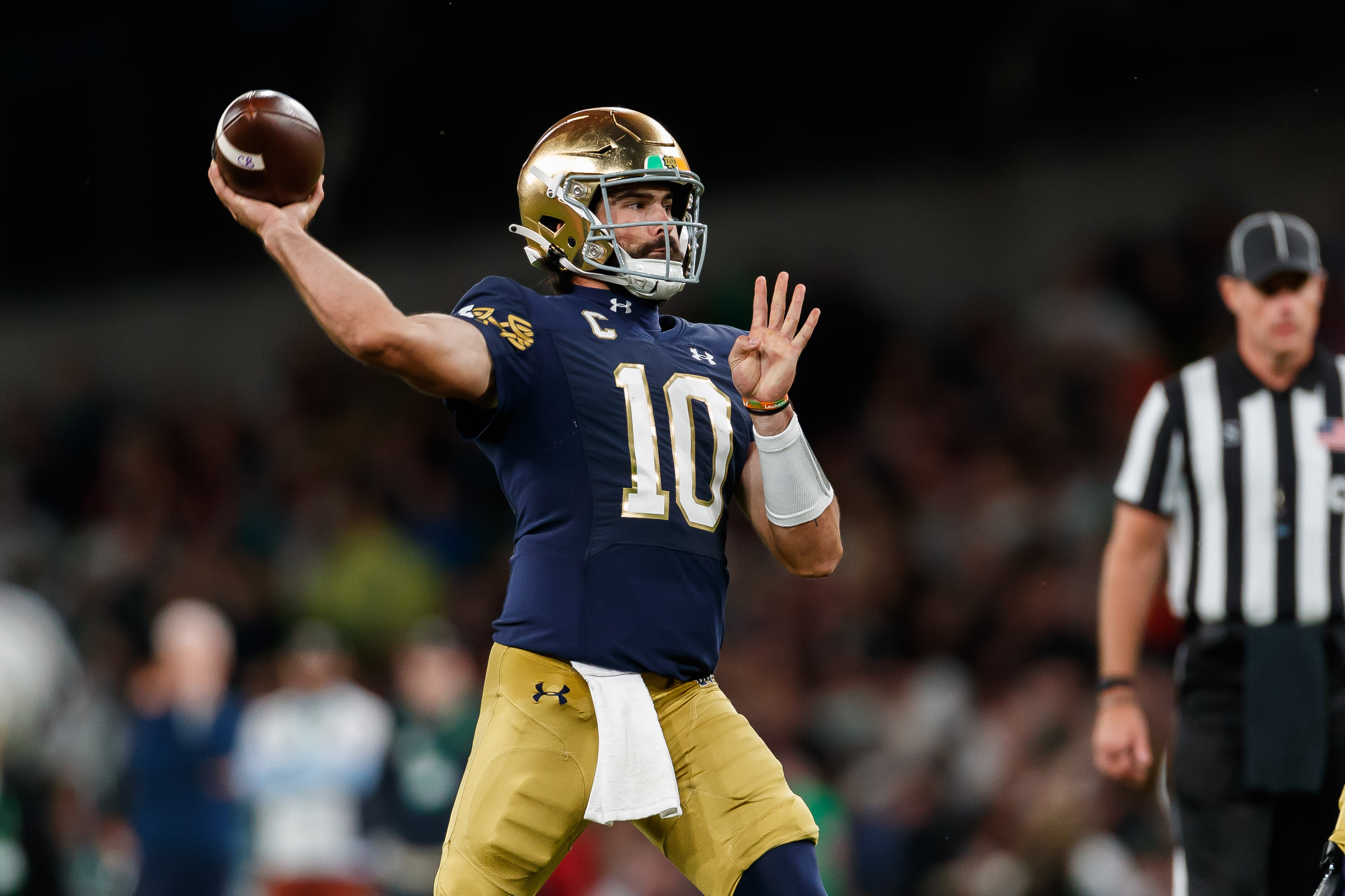 2024 NFL draft: Notre Dame QB Sam Hartman huge in 1st game