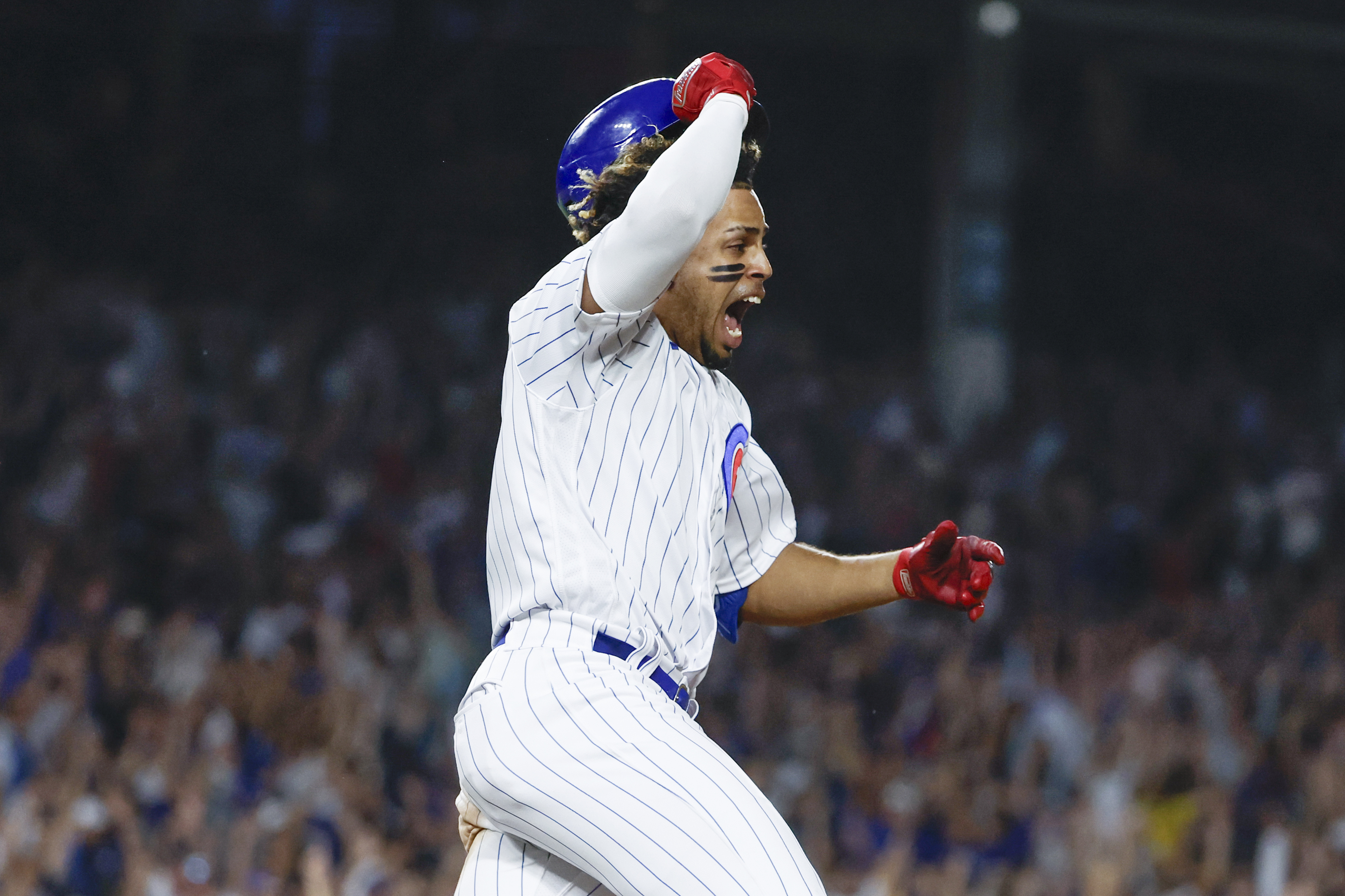 Chicago Cubs designated hitter Christopher Morel, third from right, News  Photo - Getty Images