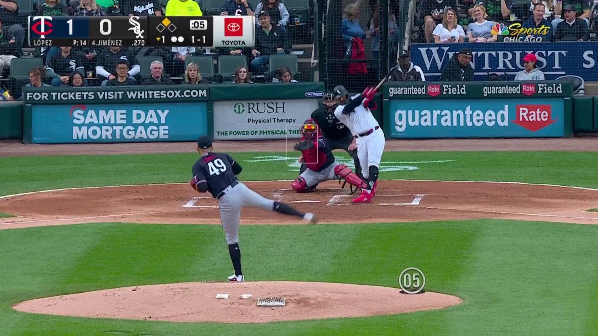 WATCH: Eloy Jiménez HR gives White Sox 2-1 lead on Twins