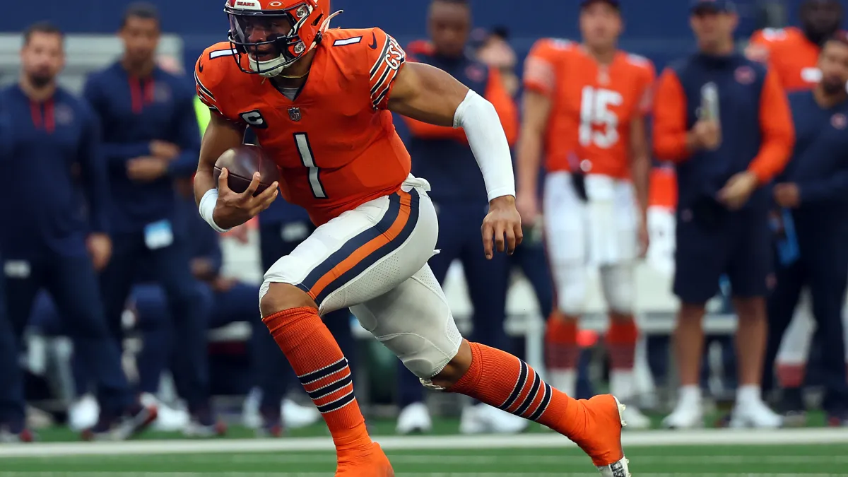Bears can't mesh their orange helmets with other colored jerseys