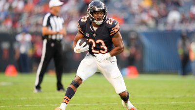 Bears' Roschon Johnson scores first NFL touchdown in loss to Packers – NBC  Sports Chicago