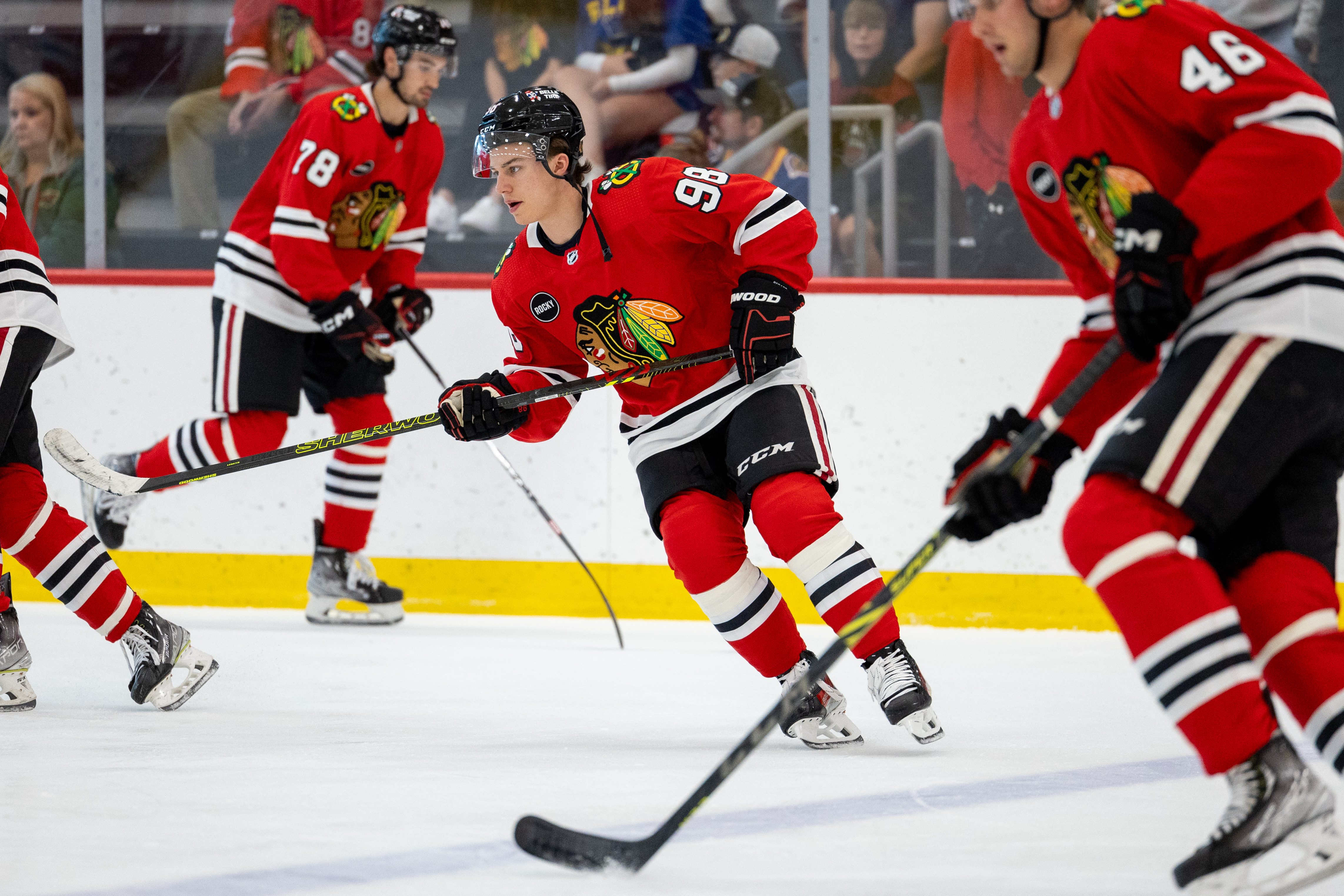 Connor Bedard scores hat trick in first appearance with Chicago