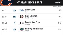 latest bears mock draft