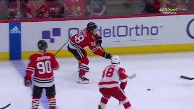 Connor Bedard skates in his first NHL exhibition game with the