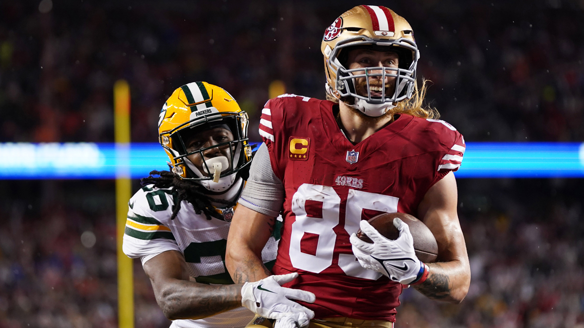 49ers vs. Packers game Kittle noted Bears fan probably extra