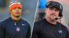 Here's how Dan Campbell reacts to Justin Fields being out of the NFC North