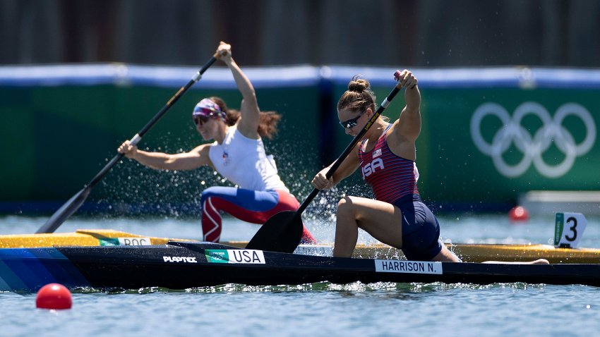 Nevin HarrisonNevin Harrison of Team United States competes in the Women's Canoe Single 200m Final A on day thirteen of the Tokyo 2020 Olympic Games at Sea Forest Waterway on August 05, 2021 in Tokyo, Japan.