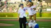 Purdue star Zach Edey throws out first pitch at Cubs-Padres game