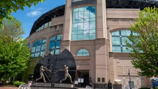 CHICAGO, IL – MAY 10: An exterior view of Guaranteed Rate Field before the regular season MLB game between the Cleveland Guardians and the Chicago White Sox on May 10, 2024, at Guaranteed Rate Field  in Chicago, Illinois. (Photo by Joseph Weiser/Icon Sportswire via Getty Images)