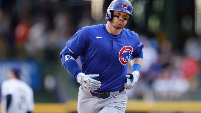 MILWAUKEE, WI – JUNE 29: Chicago Cubs outfielder Ian Happ (8) rounds the bases after hitting a two-run home run to break a tie in the eighth inning during an MLB game against the Milwaukee Brewers on June 29, 2024 at American Family Field in Milwaukee, Wisconsin. (Photo by Joe Robbins/Icon Sportswire via Getty Images)